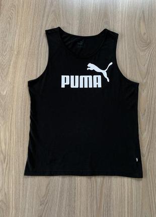 Мужская оригинальная хлопковая майка с принтом puma