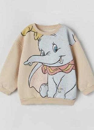 Світшот кофта zara disney з слоником dumbo