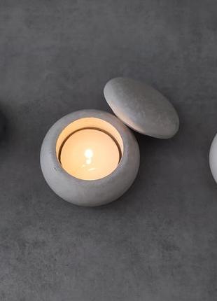 Подсвечники из бетона лофт