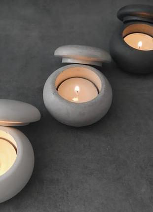 Подсвечники из бетона лофт