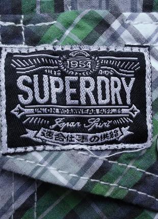 Рубашка superdry cotton (m)7 фото