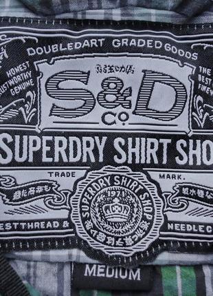 Рубашка superdry cotton (m)4 фото