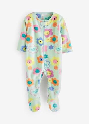 Детский тёплый человечек для девочки пижама комбинезон