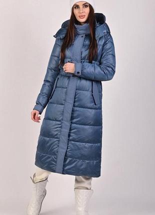 Куртка пальто стёганая с капюшоном пояс комплекте зима еврозима производитель фабричный китай матери1 фото