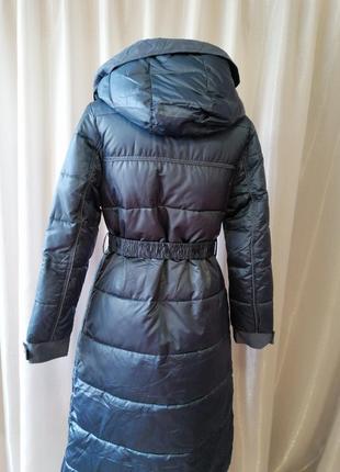 Куртка пальто стёганая с капюшоном пояс комплекте зима еврозима производитель фабричный китай матери9 фото