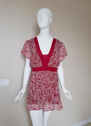 Червона шифонова блуза evans