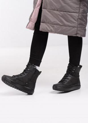 Черевики зимові Sneakers ECCO Zipflex W 80374301001 Black 45028351094 gore-tex розміри 37,36 оригінал