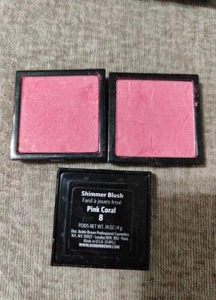 Bobbi brown румяна тон 8 pink coral