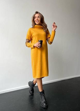 Тепленька жіноча сукня8 фото