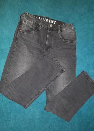 Стильные темно-серые джинсы скинни skinny h&m, 11-12лет.152cм.