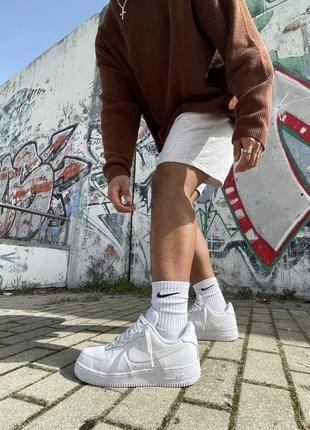 Брендові шкарпетки nike. белые высокие носки nike