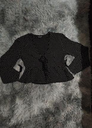 Шикарна блузочка в горох від topshop