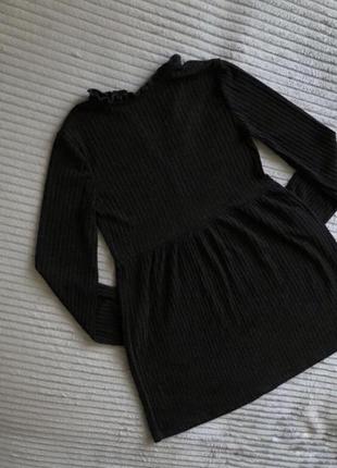 Чорна базова сукня зара5 фото