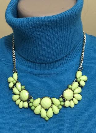 Колье бусы пластинки