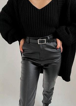 Штани кожа брюки кожание