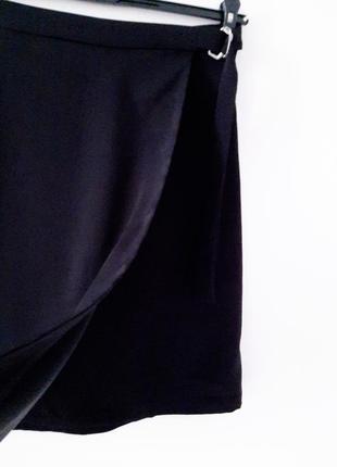 Базова стильна чорна спідниця міді_ # 4554 фото