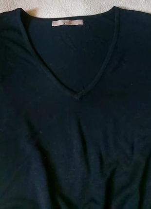 Новое приталенное трикотажное черное платье an'ge размер xs-s франция3 фото