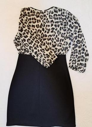 Плаття,  міні- сукня, коротке, з принтом леопарда, розмір xs, дуже стильне.4 фото