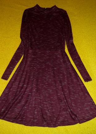 Сукня меланжевої колір марсала