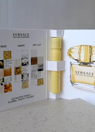 Versace yellow diamond💥оригинал миниатюра пробник mini spray 1 мл книжка3 фото