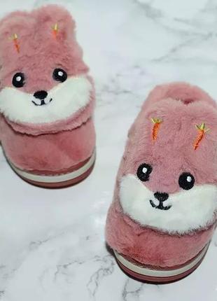 Пухнасті, м'які дитячі тапочки! ❤️❤️❤️ дитячі капці зайчики 🐰 дитячі капці🥰