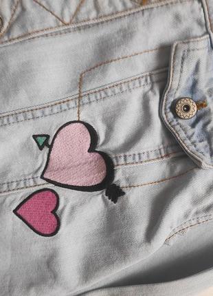Джинсовая куртка джинсовка с фламинго5 фото