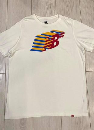 Чоловіча бавовняна  футболка new balance size xl-l1 фото