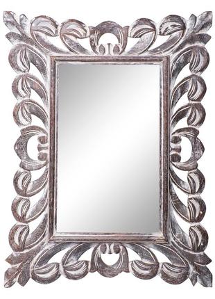 Зеркало настенное в резной деревянной раме кьети размеры 80см*60см