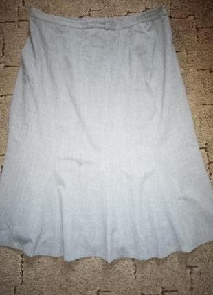Шерстяная стильная юбка 56 размера1 фото