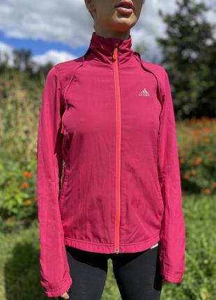 Розовая олимпийка трансформер adidas.  кофта, ветровка