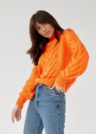 Теплий жіночий светр напівшерстяний  | теплый женский свитер полушерстяной