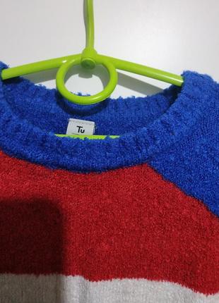 Новорічний светр для дівчинки на 2-3 роки.3 фото