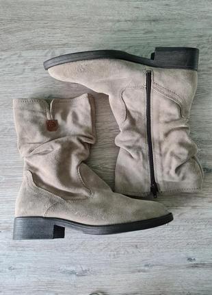 Чоботи теплі черевики замшеві tamaris1 фото