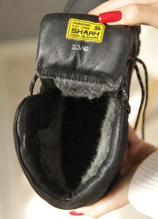 Теплі черевики шкіряні чорні зимові чоловічі для чоловіків,зручні,комфортні,стильні4 фото