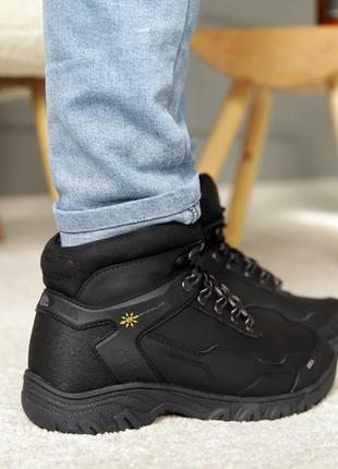 Теплі черевики шкіряні чорні зимові чоловічі для чоловіків,зручні,комфортні,стильні3 фото