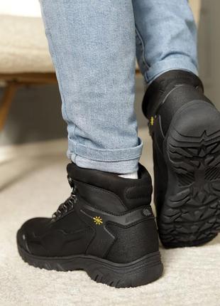 Теплі черевики шкіряні чорні зимові чоловічі для чоловіків,зручні,комфортні,стильні7 фото