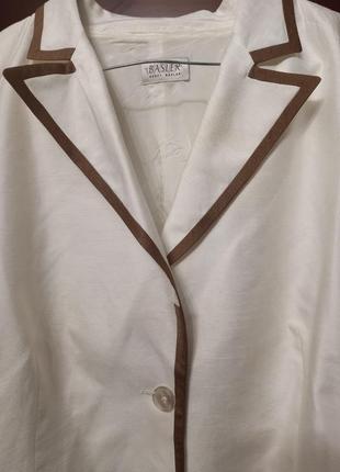 Пиджак женский размер 48-50. бренд basler германия . шелк вискоза.1 фото
