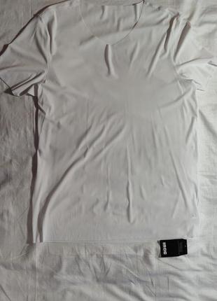 Чоловіча однотонна безшовна футболка inoc, розмір l, білий