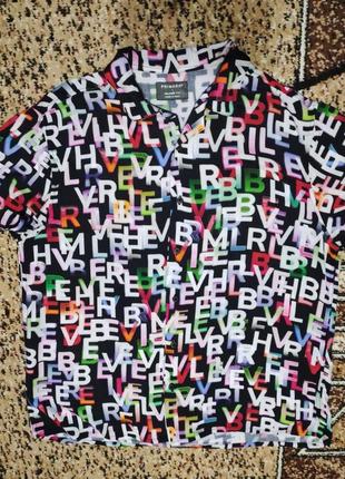 Стильная рубашка primark, в стиле karl lagerfeld, англия, оригинал!!!