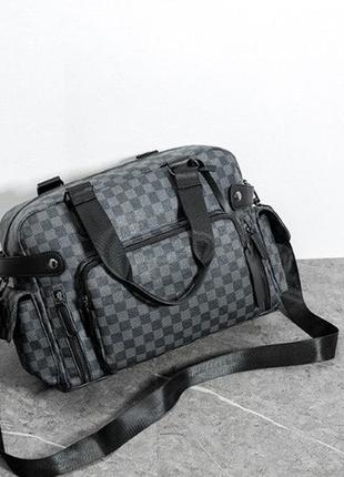 Вместительная мужская женская городская сумка на плечо, большая качественная дорожная сумка для вещей3 фото