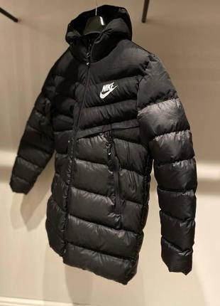 Подовжена куртка nike winter jacket black long7 фото