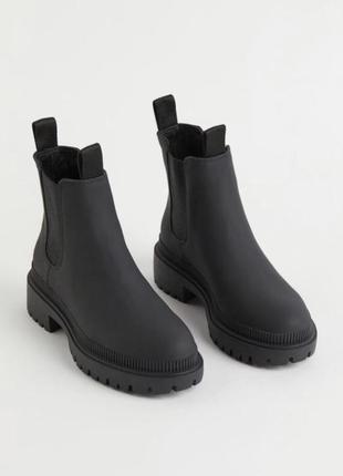 Ботинки челси черные h&m
