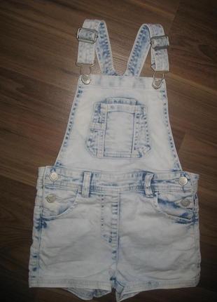 Джинсовый комбез на  некст на девочку 4-5 год
