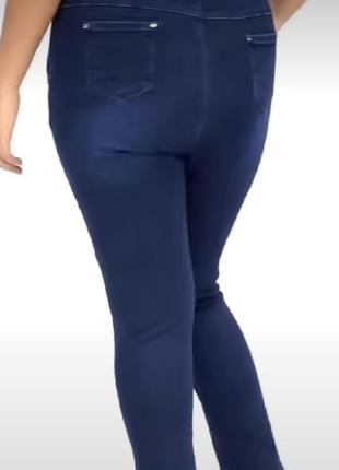 Стильные нарядные джинсы,большие обльемы,до 64 размера, чёрные ,синие.5 фото