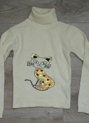 Теплий светр з котиком  турція