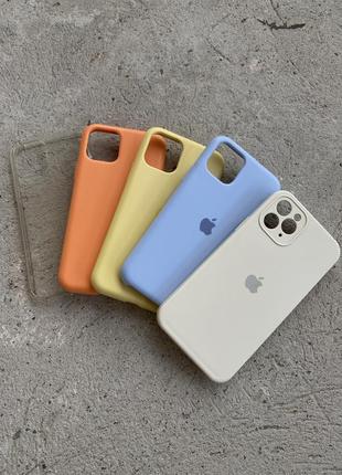 Силіконовий чохол на айфон 11 про , чохол на iphone 11 pro , прозорий чохол silicone case 11pro, silicone full camera