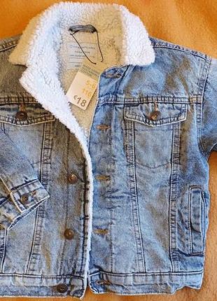 Тепла курточка джинс