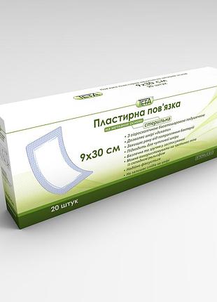 Пов'язка пластирна медична teta, стерильна, нетканна 9 х 30 см