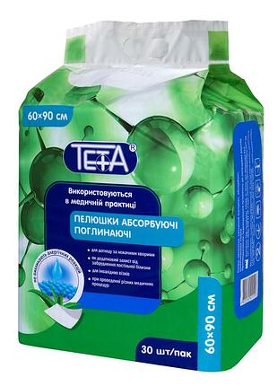 Одноразовые гигиенические пеленки тета, 90х60 см, 30 шт.