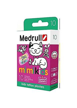 Дитячий пластир medrull тату "mi kids", 25 х 57 мм